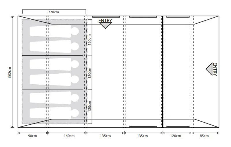 Outdoor Revolution Camp Star 600 Inflatable Tent Bundle Deal - DEMO MODEL-1